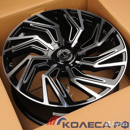 Диски L2211 9/22 10x127 ET30 d78.1 gloss black machined face