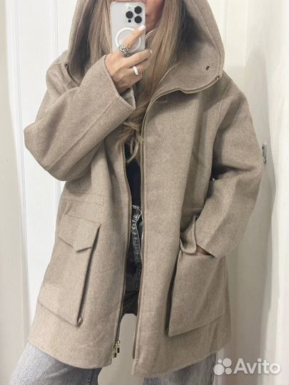 Пальто с капюшоном Loro Piana