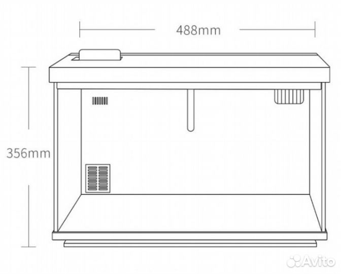 Умный аквариум 30л.Xiaomi Desgeo Fish Tank S600