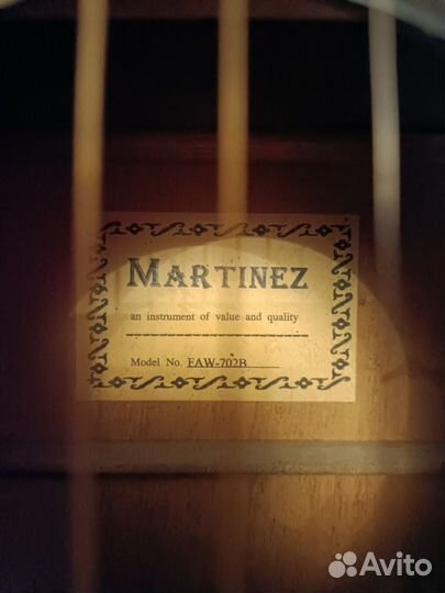 Акустическая гитара Martinez FAW-702B модификация