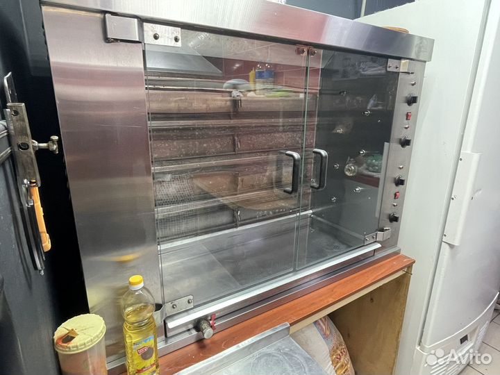 Гриль для кур sikom мк-10.42э двухряд 7-шампурный