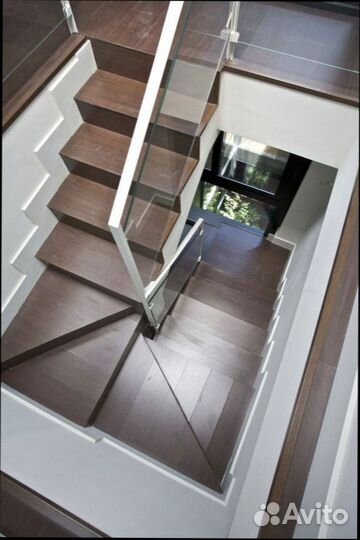 Стеклянное ограждение для лестниц и душевых