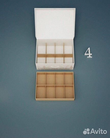 Коробка для хранения елочных игрушек №3 для шаров