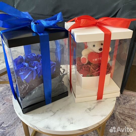 Букеты из мыльных роз