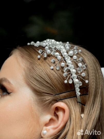 Ободок для волос свадебный