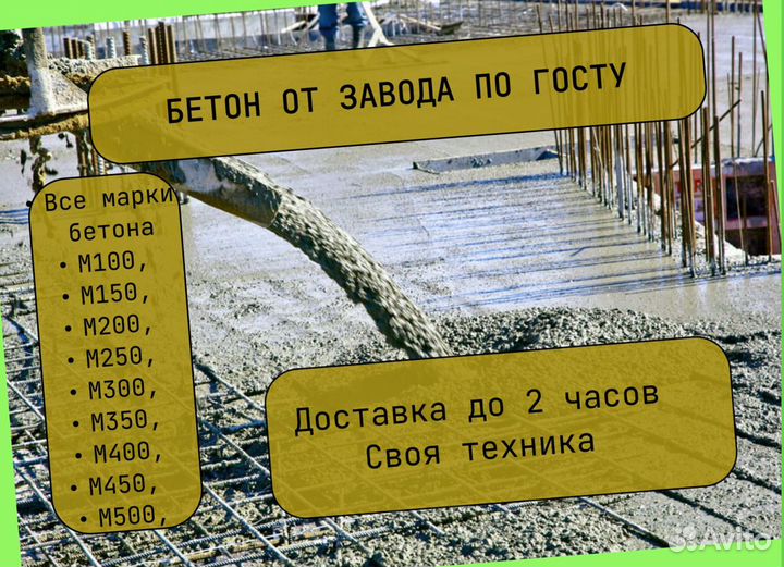 Бетон М300 от производителя