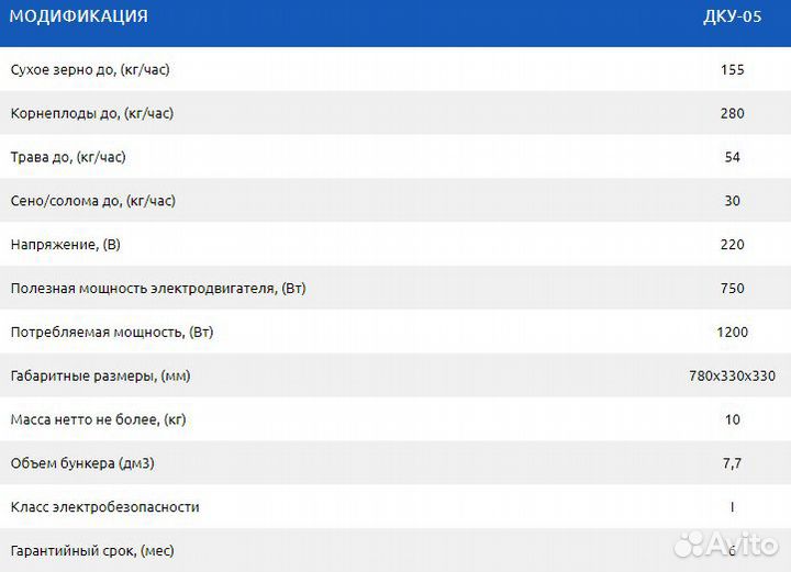 Кормоцех Фермер дку-05 домашний