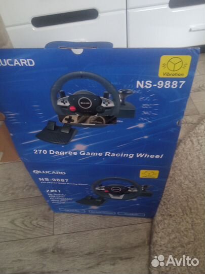 Игровой руль с педалями NS-9887