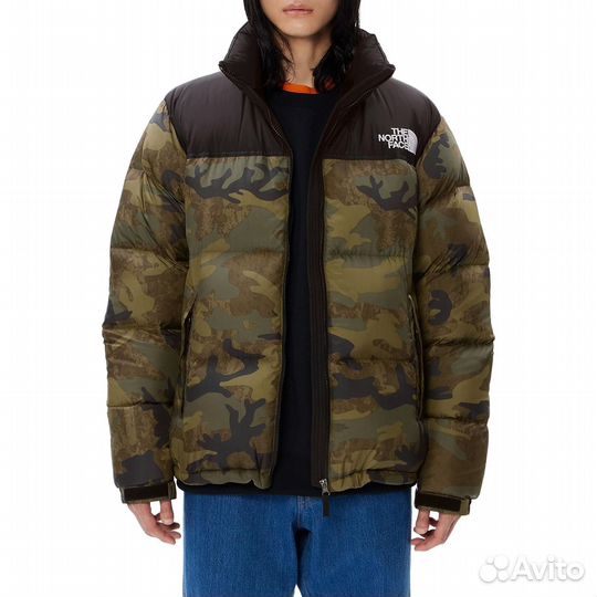 THE north face Down Jacket Men Green Camouflage (M)(14)