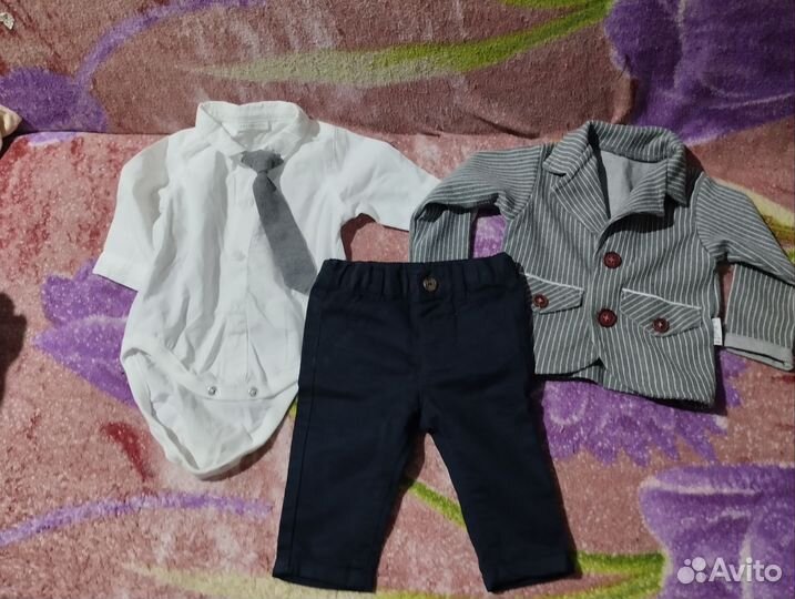 Детские вещи пакетом от 0 до года для мальчика