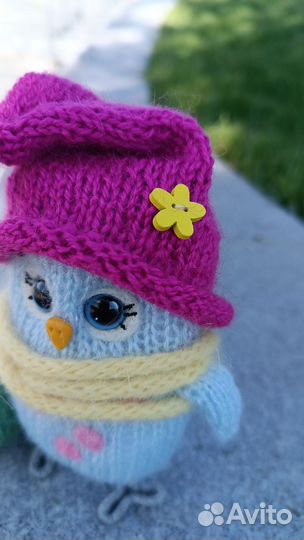 Игрушка вязаная сова (ручной работы)