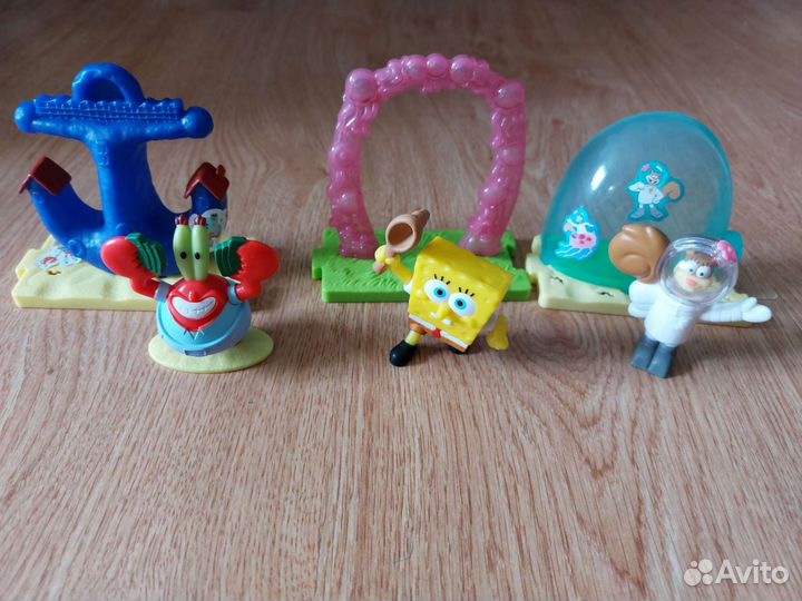 Игрушки из макдональдса Губка Боб и Баскетбол