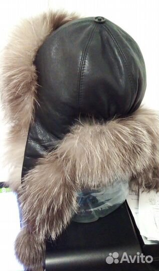 Шапка ушанка натуральный мех женская