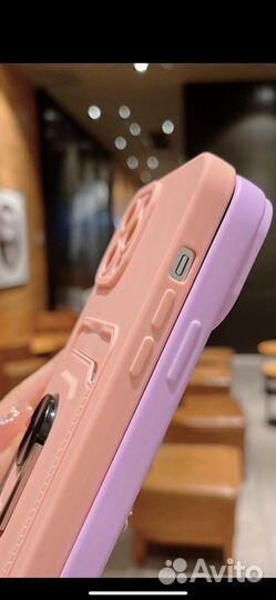 Силиконовый чехол на iPhone 14 MAX pro с ремешком