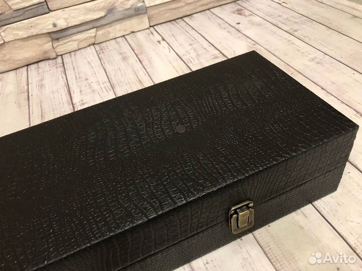 Шашлычный набор Оптимальный (чёрный бархат, корпус