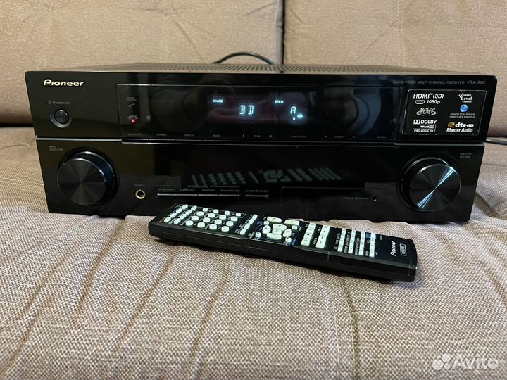 Ресивер pioneer vsx-520(bluetooth,hdmi)