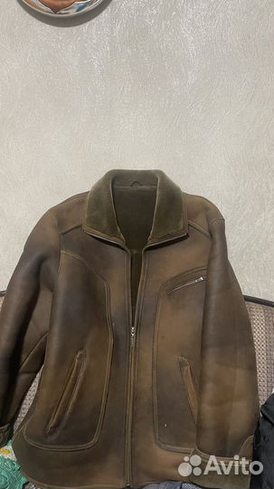 Куртка мужская зимняя кожзам
