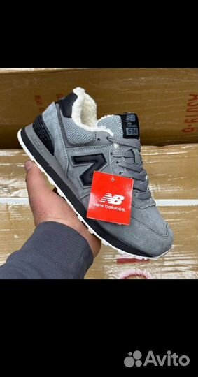 Мужские зимние кроссовки new balance 574