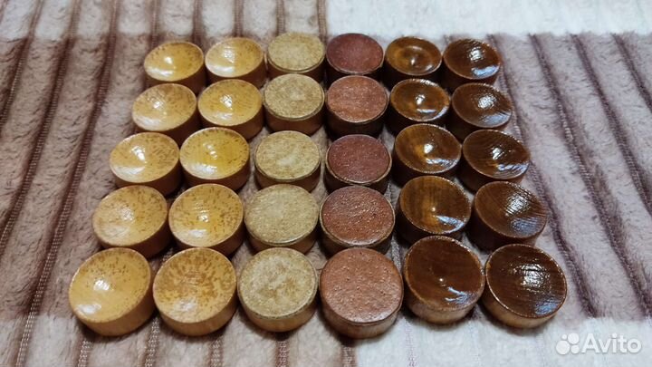 Фишки для нард камень и дерево