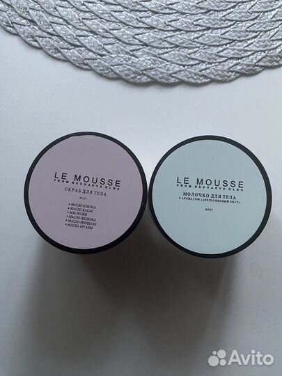 LE mousse скраб и молочко