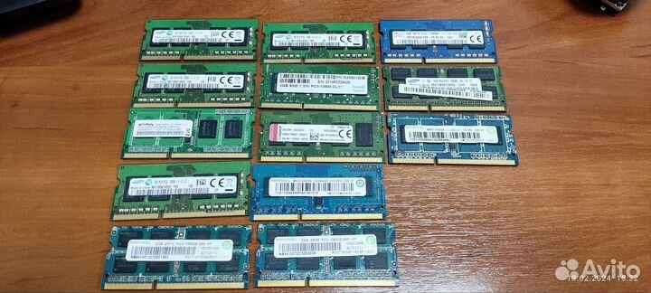 Sodimm ddr3 / ddr3l 2gb разные
