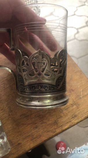 Подстаканник серебряный