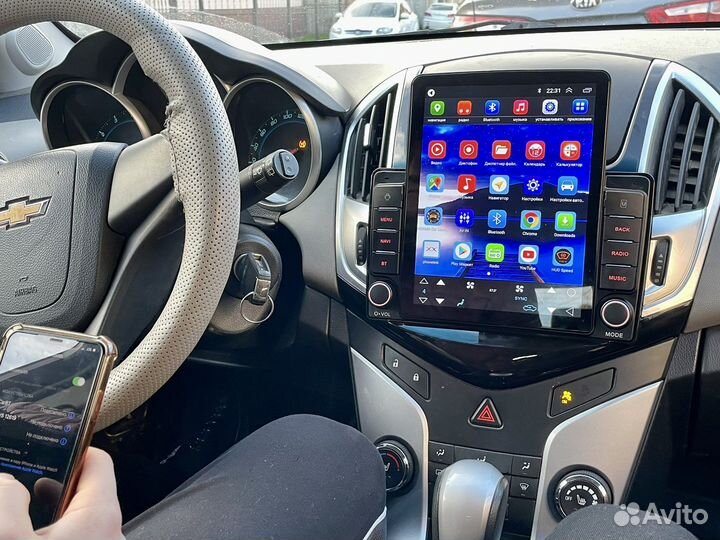 Chevrolet cruze магнитола в стиле tesla