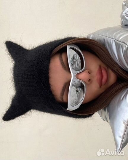 Шапка женская с ушками