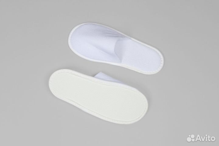 03-261 Тапочки махровые one size 1пар махра белый