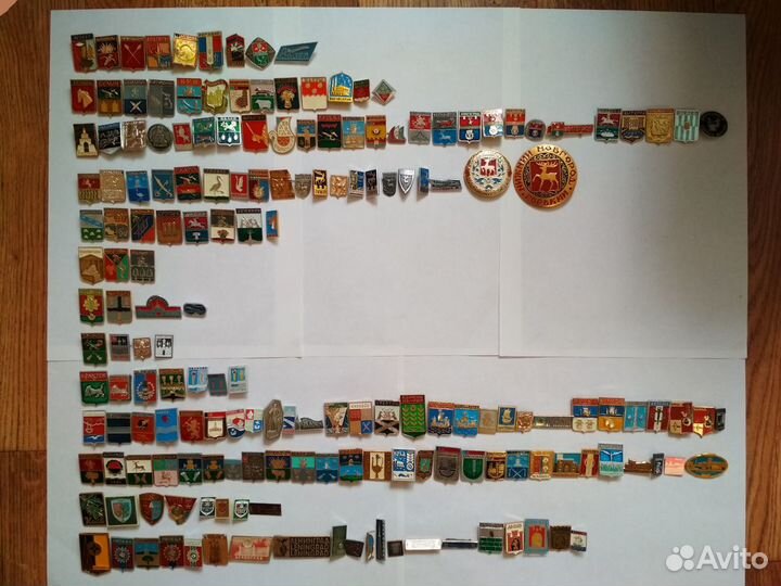 Значки СССР. Гербы городов, золотое кольцо и др