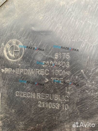 Передняя часть подкрылка переднего левого BMW i5