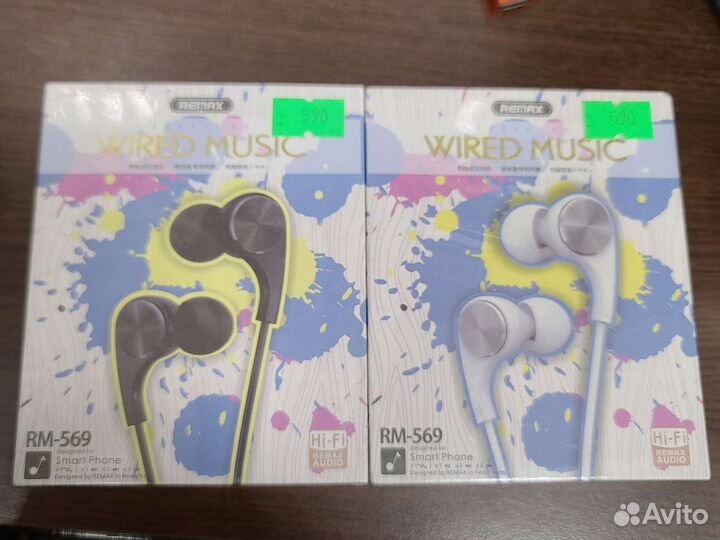 Наушники (капельки) remax RM-569