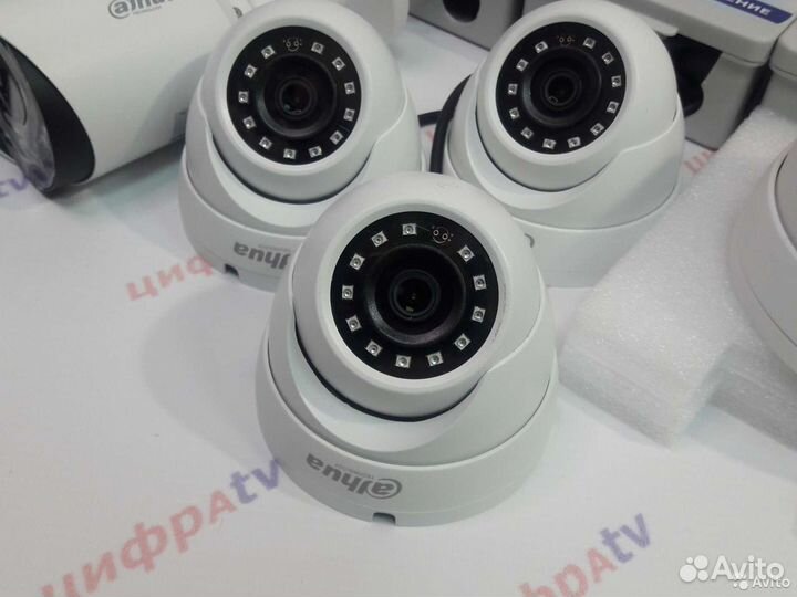 Видеонаблюдение 4-1 Мп регистратор Dahua 6 камер