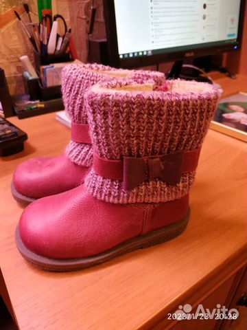 Сапожки демисезонные утепленные на девочку