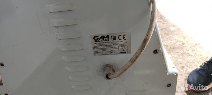Тестомес спиральный GAM impsx60TR4002VEL Италия