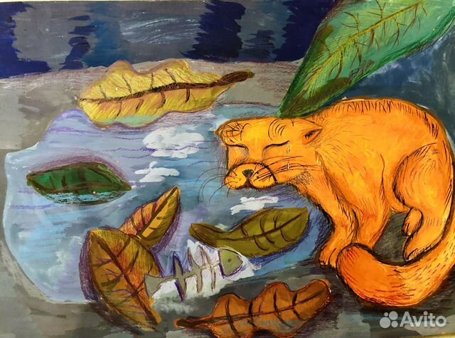 Картина, Рисунок гуашью