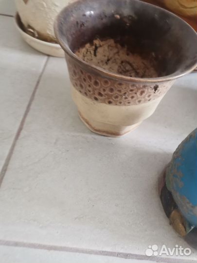 Горшки для цветы керамические и пластик