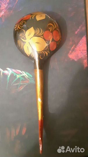 Ложка хохлома большая