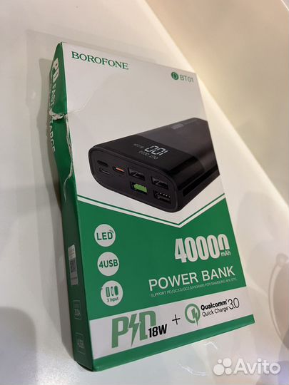 Портативная зарядка Borofone BT01 40000 mAh