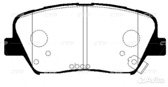 Колодки тормозные hyundai i30/elantra 11/ceed