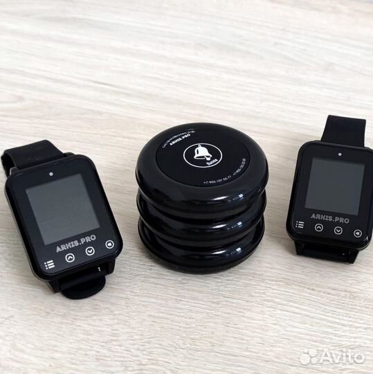 Система вызова официанта/персонала кнопка и часы