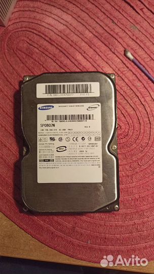 Жесткий диск Samsung на 80gb. SP0802N