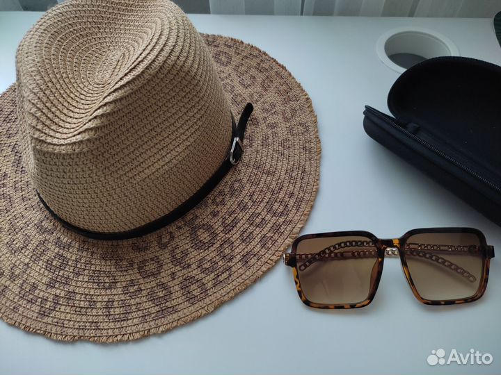 Солнцезащитные очки женские,шляпа