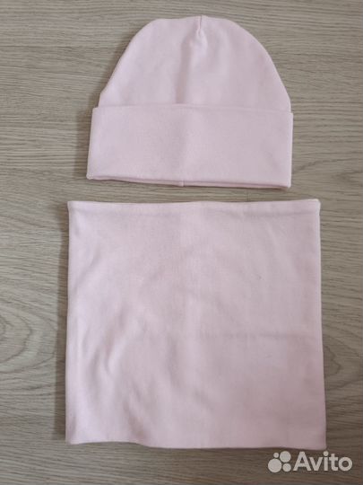 Комплект шапка и снуд для девочки
