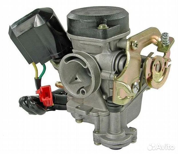 Карбюратор на скутер 50-80куб 139qmb + патрубок