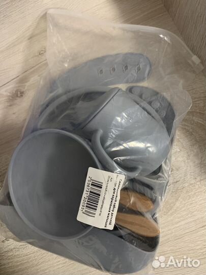 Силиконовая детская посуда