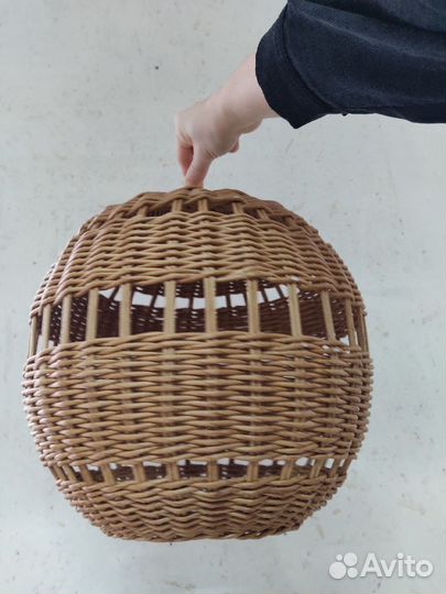 Светильники плетеные люстры