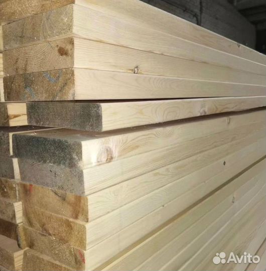 Доска хвоя сухая строганная ав 45х145 6м