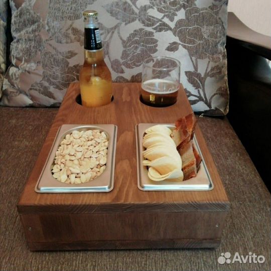 Поднос-подставка для пива/напитков и закуски