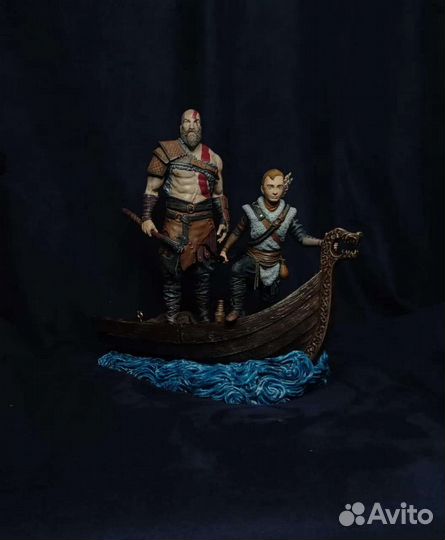 Фигурка с покрасом Бальдр,Тор,Кратос God of War